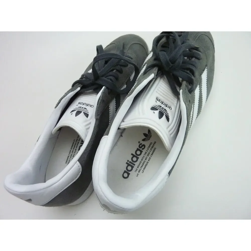 Adidas Originals Gazelle Mens Size 7 Womens 8 5 Suede Sneakers Gray White Retro